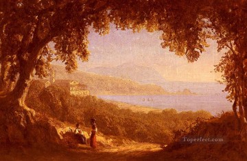 サンフォード・ロビンソン・ギフォード Painting - ラ・リヴェラ・ディ・ポネンテ ジェノヴァの風景 サンフォード・ロビンソン・ギフォード